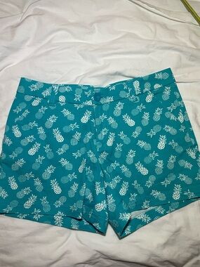 bcg Teal Pineapple-Print Shorts, size 2